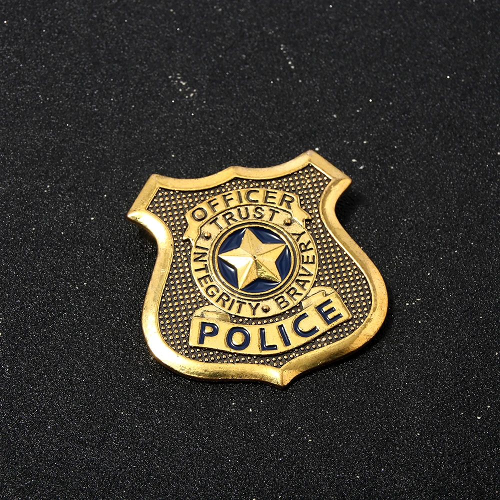 Cartoon Metal Badge Brooch Judy Hopps Police Pin for Women Men Lapel Pin Jewelry