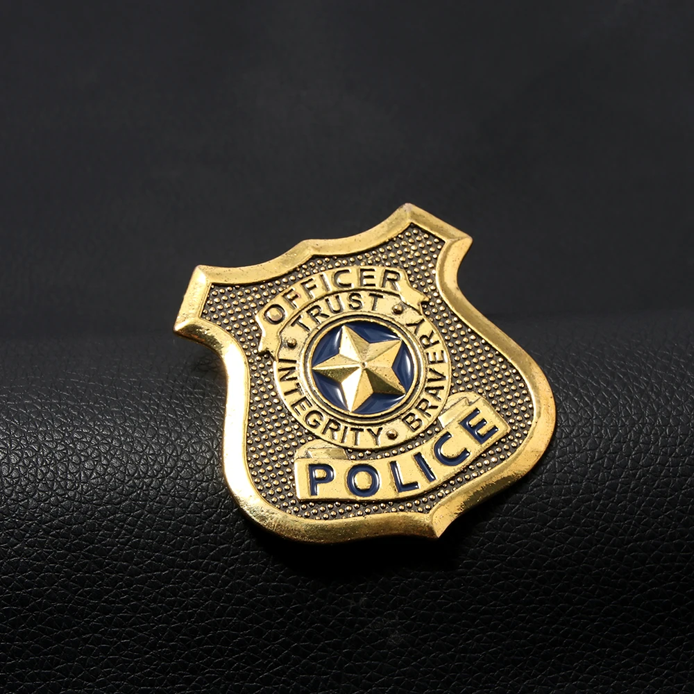 Cartoon Metal Badge Brooch Judy Hopps Police Pin for Women Men Lapel Pin Jewelry