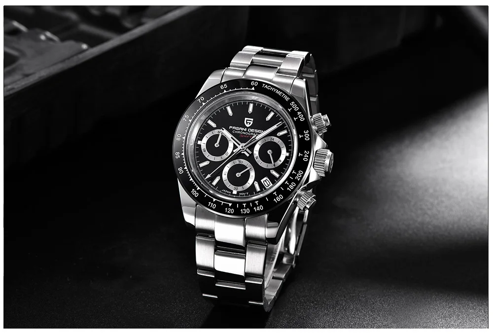 PAGANI DESIGN 2026 New Men's Watches Luxury Rose Gold Quartz Watch For Men 100M Waterproof Sports Chronograph Wristwatch Men