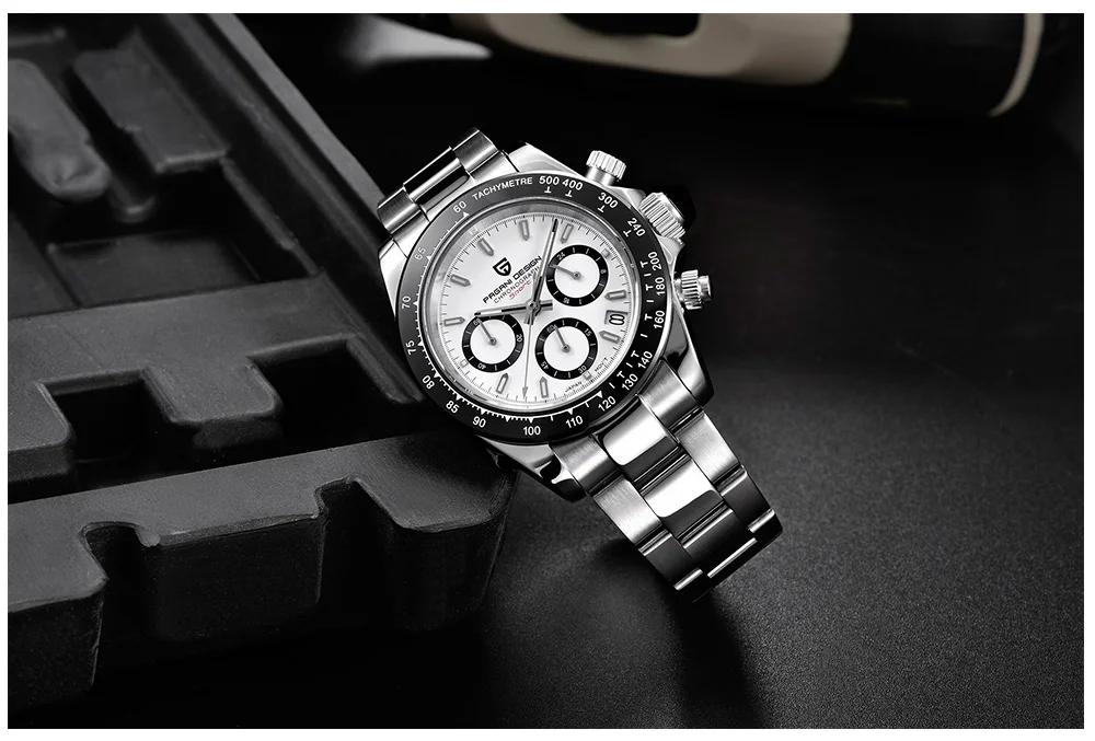 PAGANI DESIGN 2026 New Men's Watches Luxury Rose Gold Quartz Watch For Men 100M Waterproof Sports Chronograph Wristwatch Men