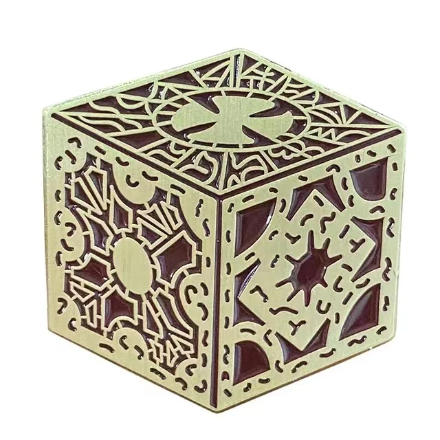 Horror Movie Hellraiser Enamel Pin Gothic Badge Men's Backpack Pin Brooch Denim Jacket Unique Accessory Jewelry Gift