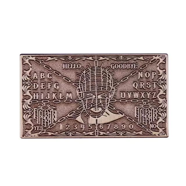 Horror Movie Hellraiser Enamel Pin Gothic Badge Men's Backpack Pin Brooch Denim Jacket Unique Accessory Jewelry Gift