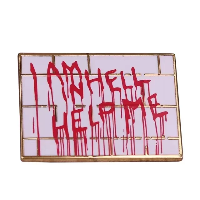 Horror Movie Hellraiser Enamel Pin Gothic Badge Men's Backpack Pin Brooch Denim Jacket Unique Accessory Jewelry Gift