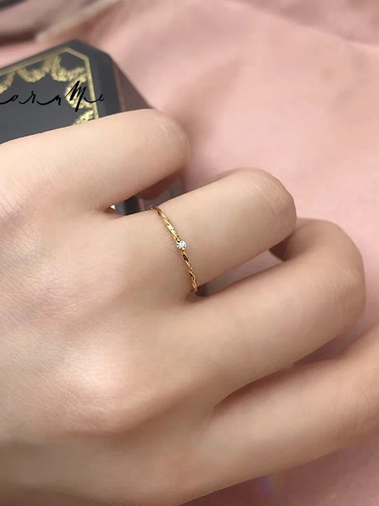 GRA Vintage Minimalism Twine Rings for Women Gift Original 925 Sterling Silver Engagement Wedding Ring High Quality Fine Jewelry