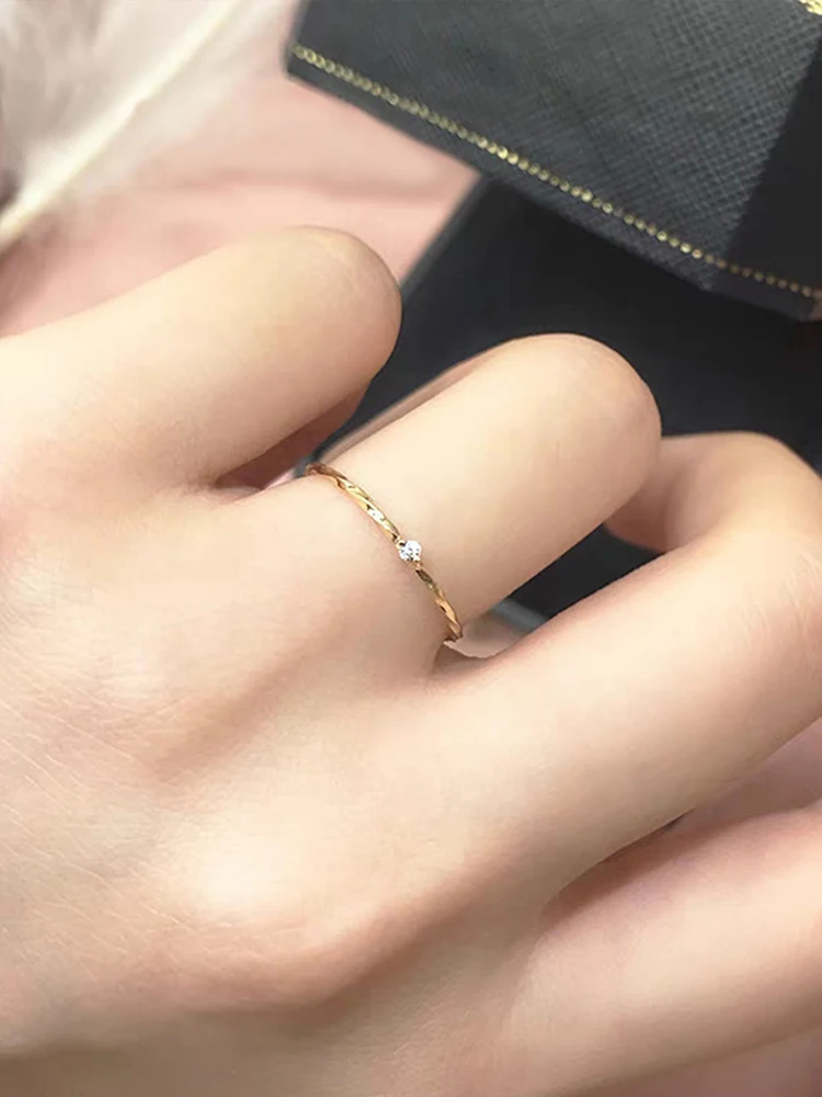 GRA Vintage Minimalism Twine Rings for Women Gift Original 925 Sterling Silver Engagement Wedding Ring High Quality Fine Jewelry