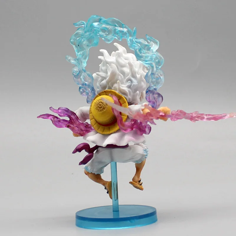 10cm One Piece Luffy Anime Figure GEAR5 Sun God Nika Luffy Action Figures PVC Collection Model Doll Toys Kids Birthday Gifts