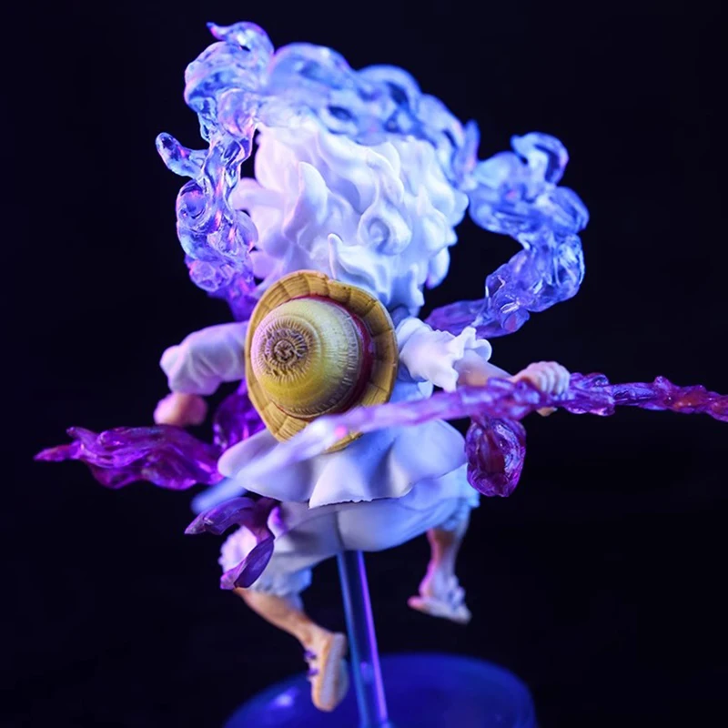10cm One Piece Luffy Anime Figure GEAR5 Sun God Nika Luffy Action Figures PVC Collection Model Doll Toys Kids Birthday Gifts