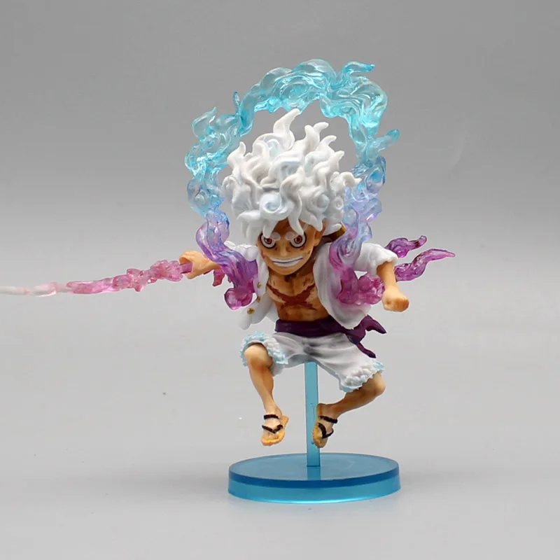 10cm One Piece Luffy Anime Figure GEAR5 Sun God Nika Luffy Action Figures PVC Collection Model Doll Toys Kids Birthday Gifts
