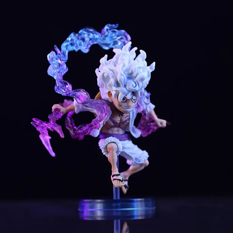10cm One Piece Luffy Anime Figure GEAR5 Sun God Nika Luffy Action Figures PVC Collection Model Doll Toys Kids Birthday Gifts
