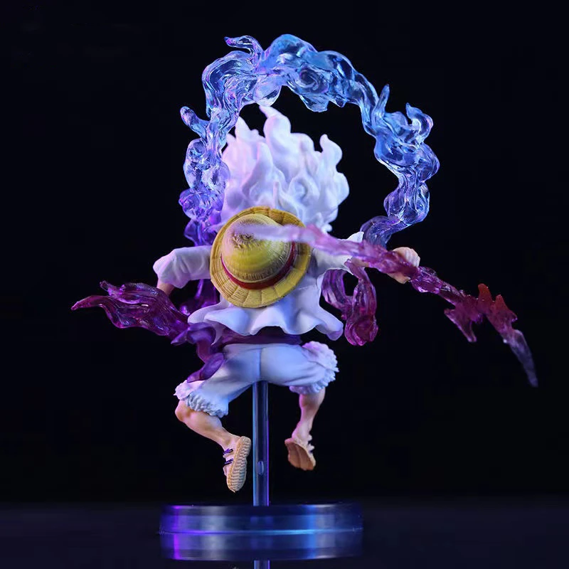 10cm One Piece Luffy Anime Figure GEAR5 Sun God Nika Luffy Action Figures PVC Collection Model Doll Toys Kids Birthday Gifts