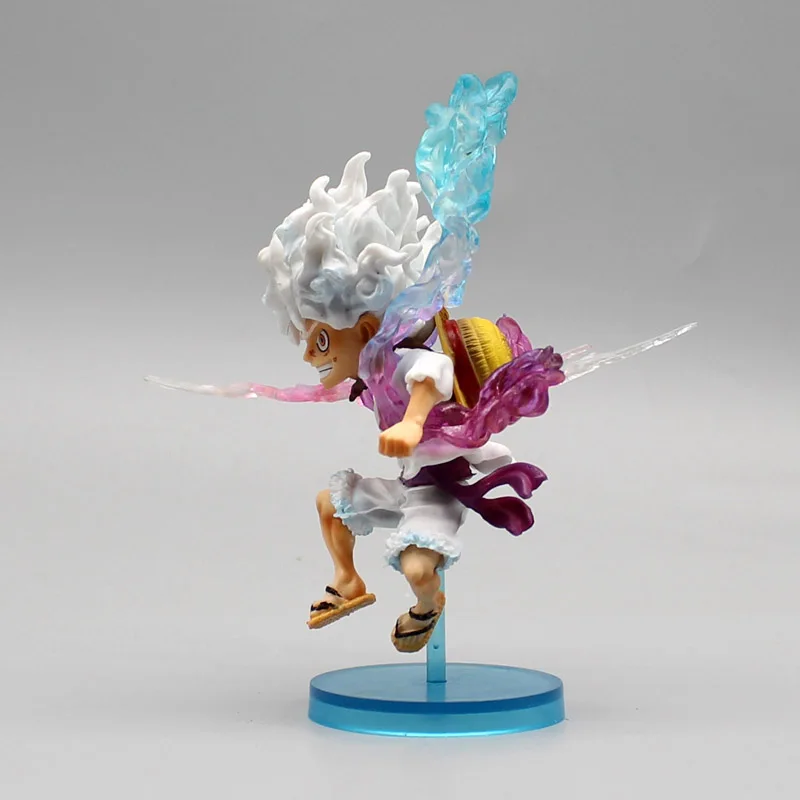 10cm One Piece Luffy Anime Figure GEAR5 Sun God Nika Luffy Action Figures PVC Collection Model Doll Toys Kids Birthday Gifts