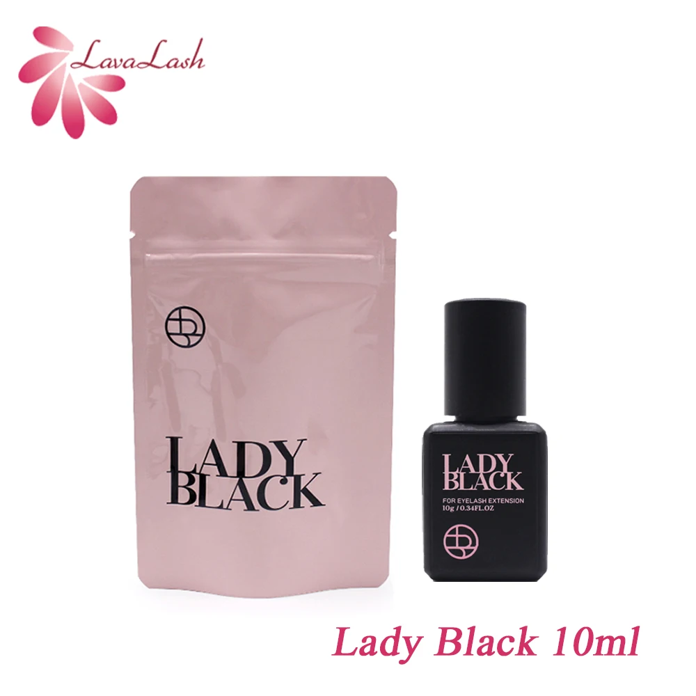 5/10ml Lady Black Eyelash Extension Glue Fast Drying False Lashes Graft Glue Over 6 Weeks Professional Makeup Tools 1 Bottle