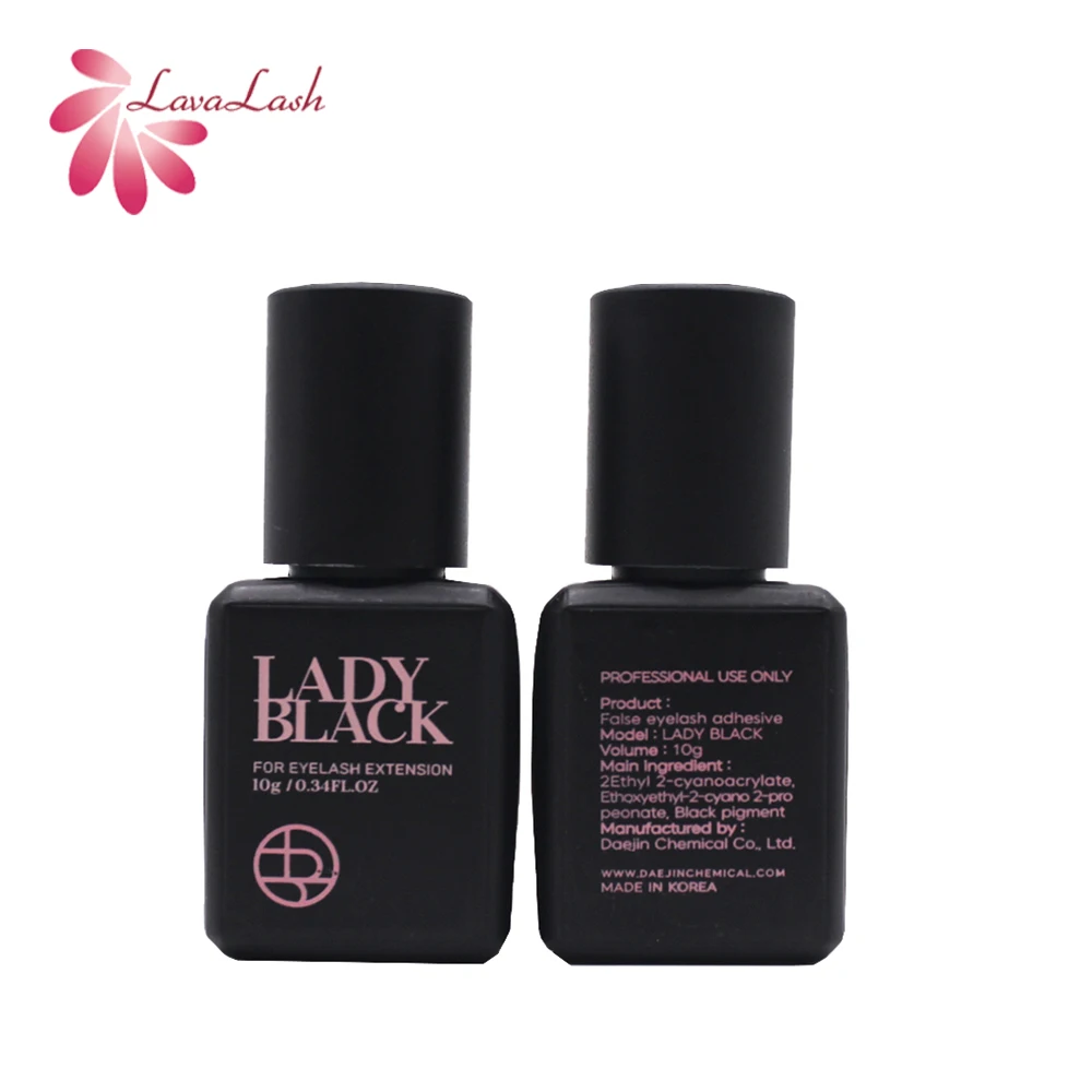 5/10ml Lady Black Eyelash Extension Glue Fast Drying False Lashes Graft Glue Over 6 Weeks Professional Makeup Tools 1 Bottle