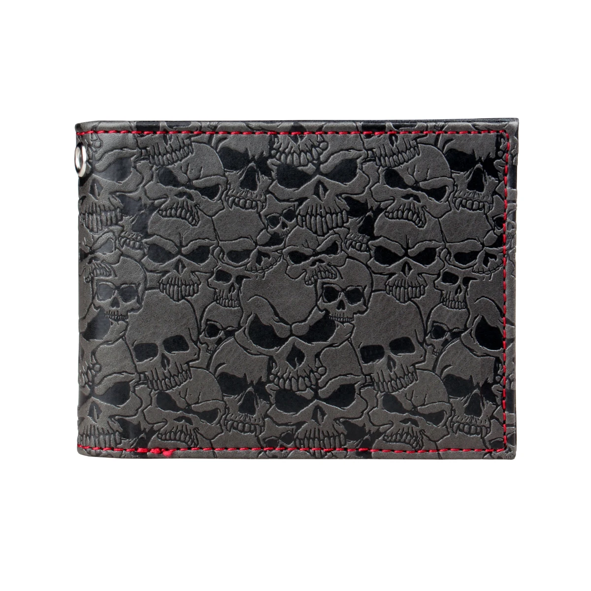 Skull Double Fold Wallet ,Versatile Credit Card Holder