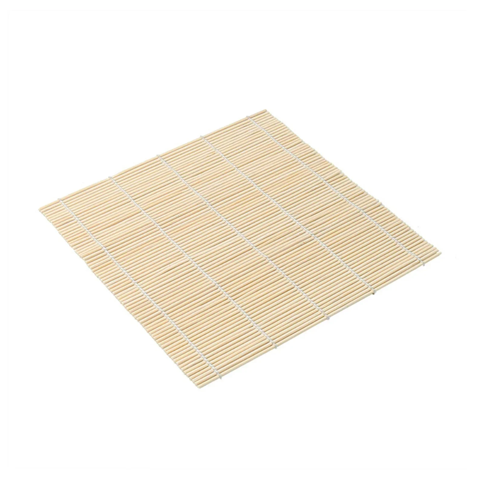 Exquisite Bamboo Sushi Mat with White Finish Seaweed Rice Roll Curling Non Stick Japanese Style Kitchen Essential Sushi Making