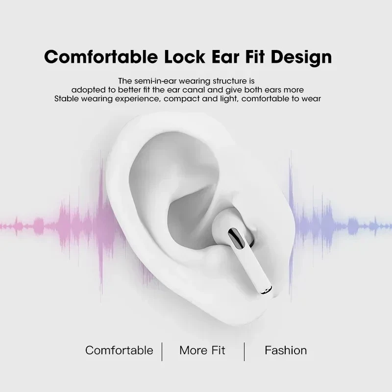 New Pro TWS Bluetooth Headphones Stereo Wireless Earphones InEar HiFi Earbuds HandsFree Headset With Microphone For Smartphone