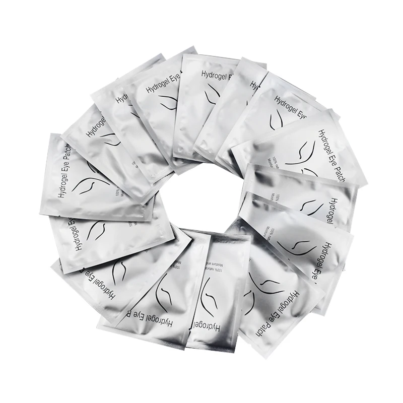 50/100 Pairs Patches for Building Hydrogel EyePads Eyelash Extension Paper Stickers Lint Free Under Eye Pads Makeup Supplies