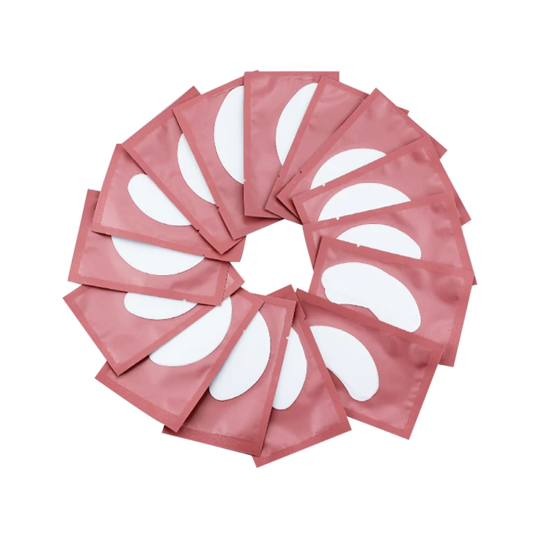 50/100 Pairs Patches for Building Hydrogel EyePads Eyelash Extension Paper Stickers Lint Free Under Eye Pads Makeup Supplies