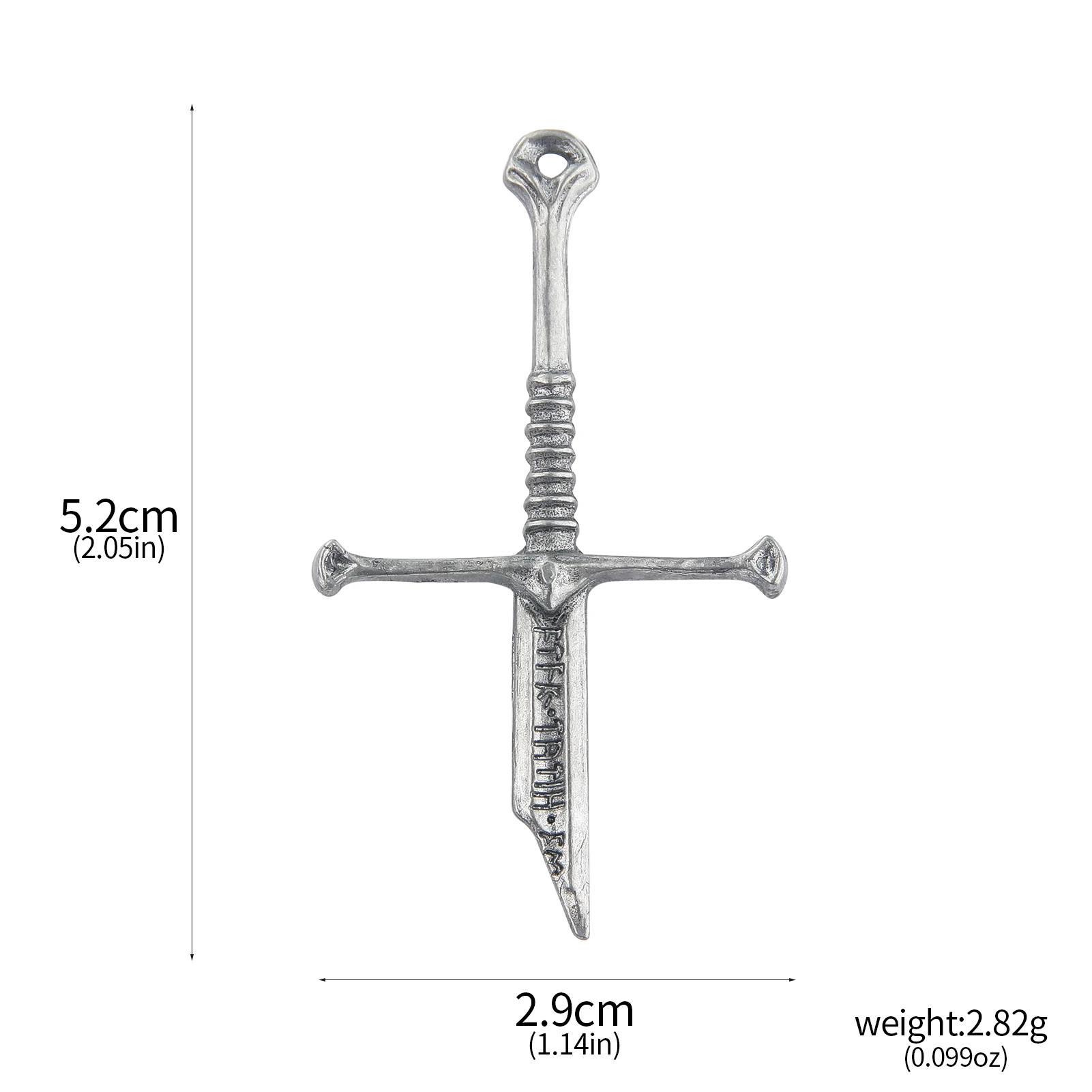 Lord of the Narsil Broken Sword Pins Brooch Movie Aragorn Sword Metal Badge Brooch for Women Men Lapel Pin Jewelry