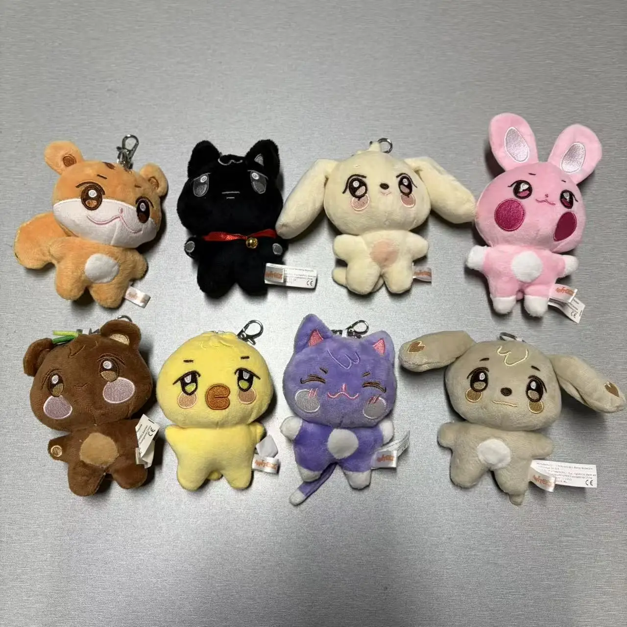 Kpop ATEEZzz Plush Pendant Keychain Aniteez Design Hongjoong Seonghwa Yunho Yeosang San Ming Wooyoung Jongho Accessories