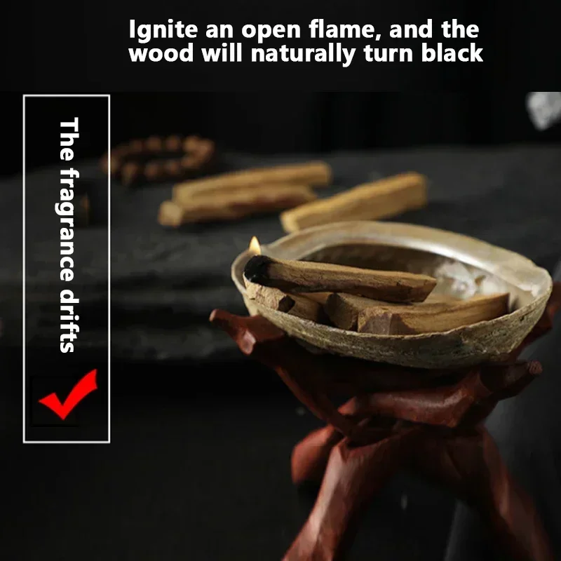 Palo Santo Natural Incense Sticks High Oil Content for Indoor Aromatherapy Refreshing Breath Meditation 10pcs