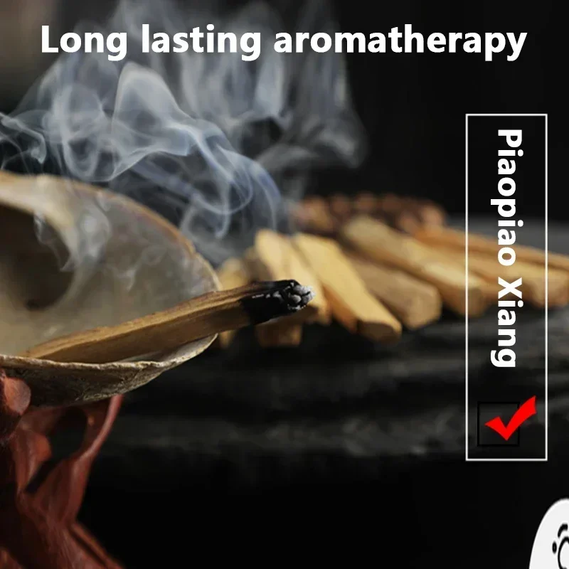 Palo Santo Natural Incense Sticks High Oil Content for Indoor Aromatherapy Refreshing Breath Meditation 10pcs