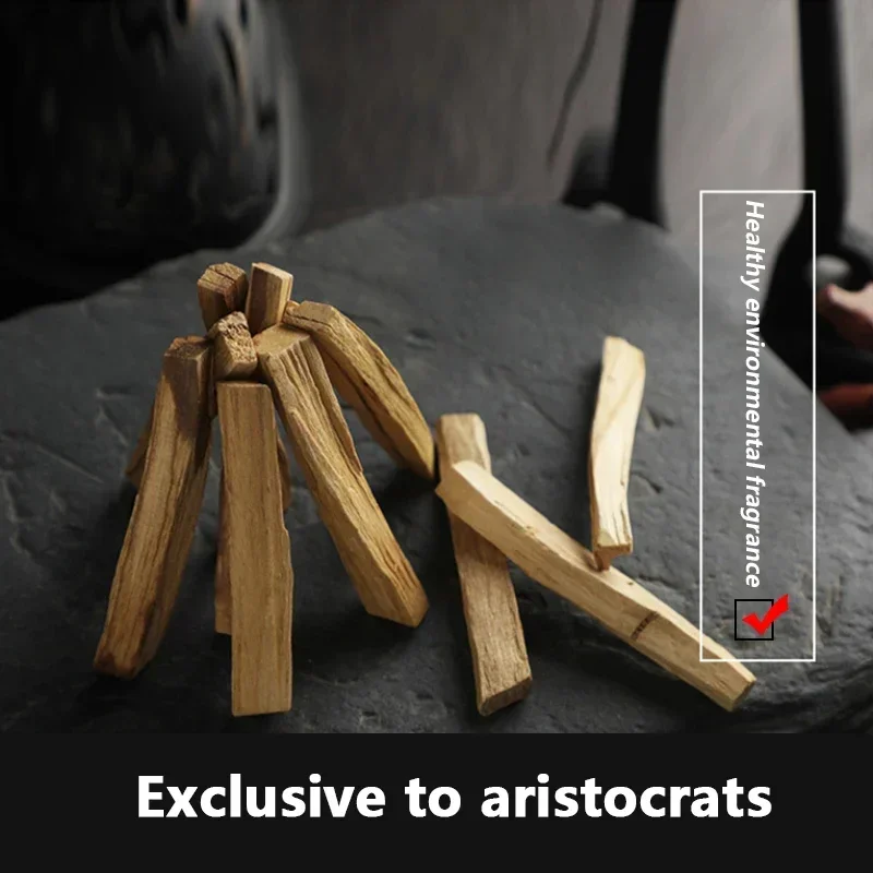 Palo Santo Natural Incense Sticks High Oil Content for Indoor Aromatherapy Refreshing Breath Meditation 10pcs