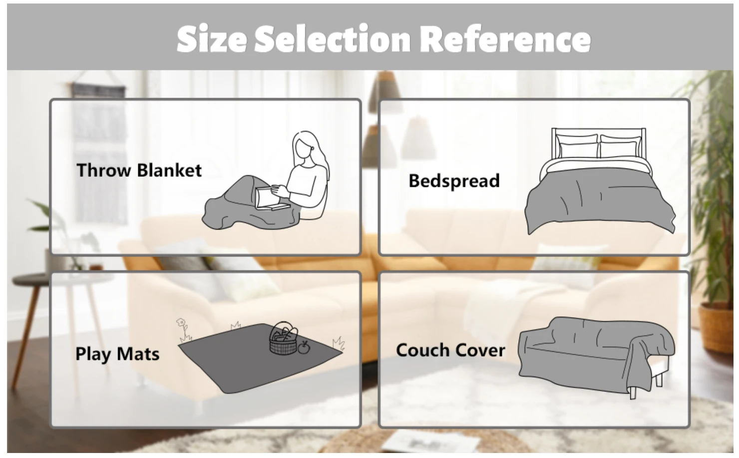 Cotton Wove Sofa Covers Slipcover for Loveseat Recliner Chair Futon, Washable Protector Thick Breathable Fabric, Living Room/Bed