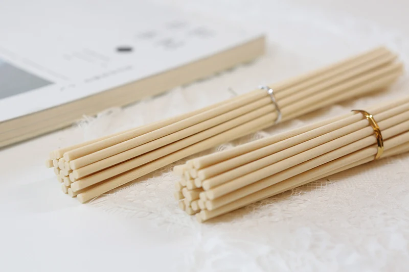 50/100/200pcs Fiber Reed Diffuser Sticks Set 3mm 8inch Aromatherapy Diffuser Sticks for Bedroom Office Air Freshener Fragrance