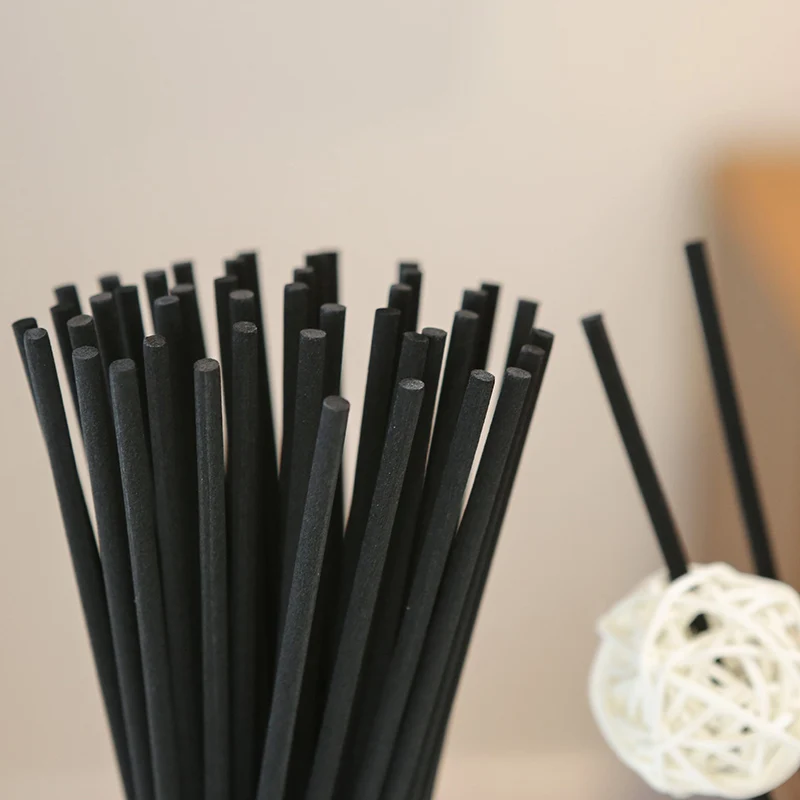 50/100/200pcs Fiber Reed Diffuser Sticks Set 3mm 8inch Aromatherapy Diffuser Sticks for Bedroom Office Air Freshener Fragrance