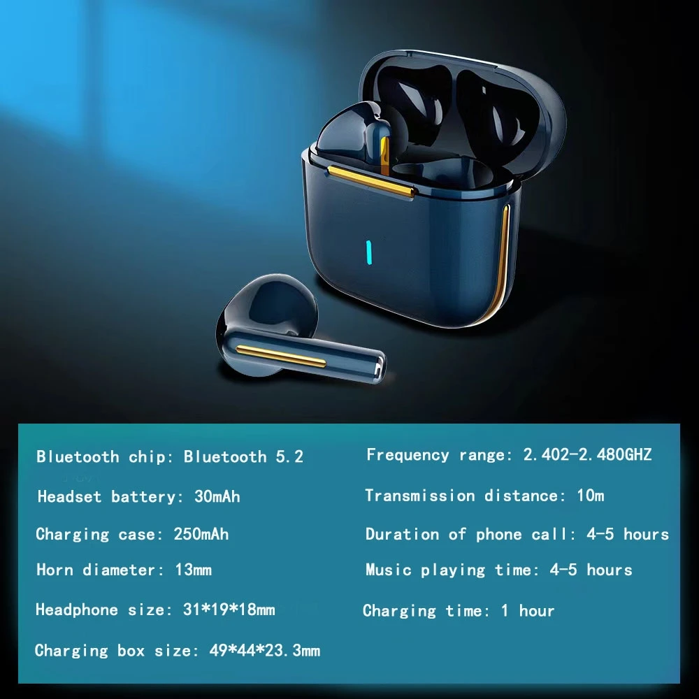 Wireless Bluetooth Earphones Comfort Earbuds Music Sports Wireless Headphones HIFI Sound Quality with Microphone
