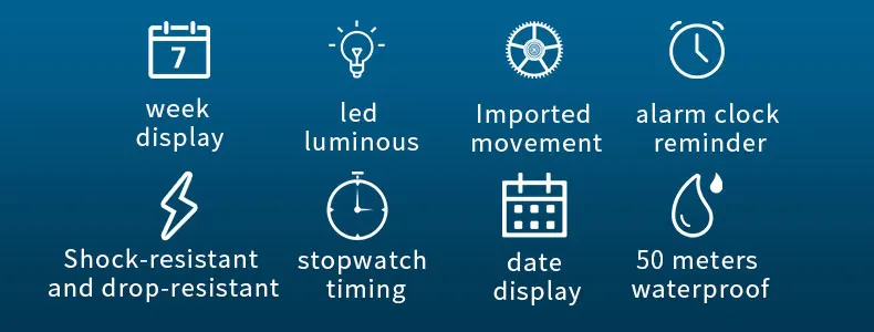 SMAEL 8049 Watch Sport LED Light Alarm Clock Dual Time Display WaterproofWeek Auto Date Wristwatches Quartz