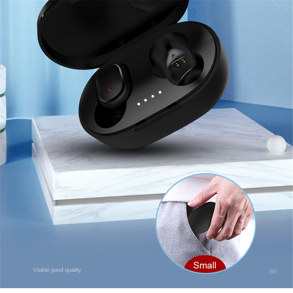 A6S Wireless Bluetooth Earphones Touch Control Sport Headset LED Display Stereo Sound For Mobile Phones