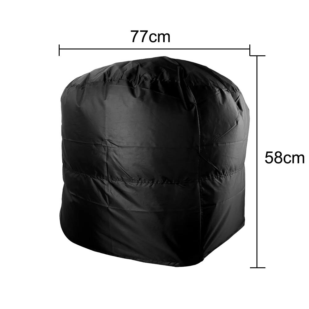 Grill Cover 77x58cm/80x66x100cm Waterproof Round BBQ Grill Cover Camping Outdoor Barbecue Cover Anti Dust Rain Protective