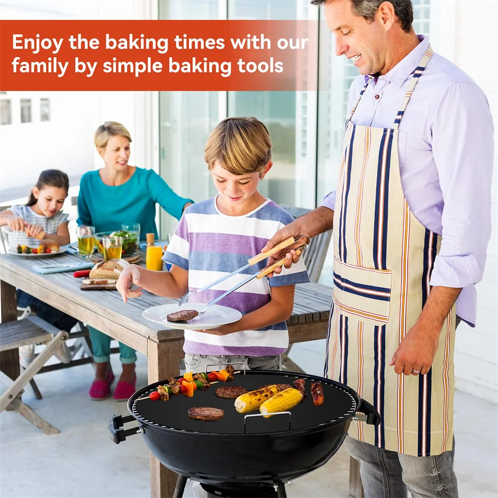Oven Liners for Bottom of Electric Gas Oven Reusable Non-Stick Teflon Protector Mat Heat Resistant Grill Mats