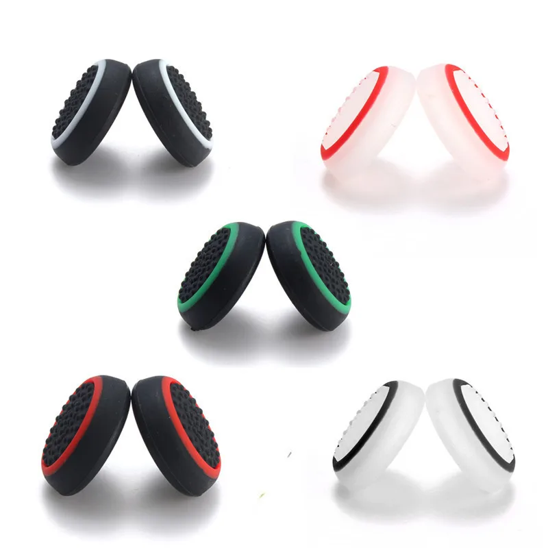 2pcs PS5/PS4/PS3/Xbox Joystick Caps Soft Silicone Thumbstick Caps with Rough Surface PlayStation Controller Caps