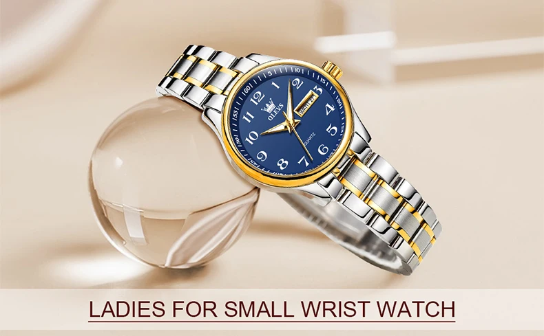 OLEVS 5567 Women's Wrist Watch Original Luxury Watches Waterproof Stainless Steel Quartz Woman Wristwatch Gold 2022 Trend