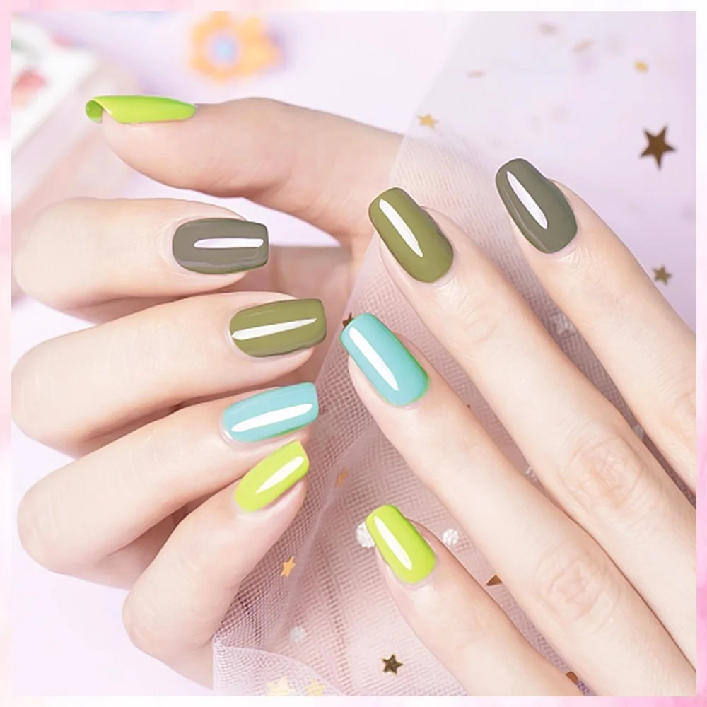 12pcs/kit Venalisa Gel Nail Polish Brown Earth Coffee Color Series Young Nude Light Reflective Gel Pigment Nail Art Manicure