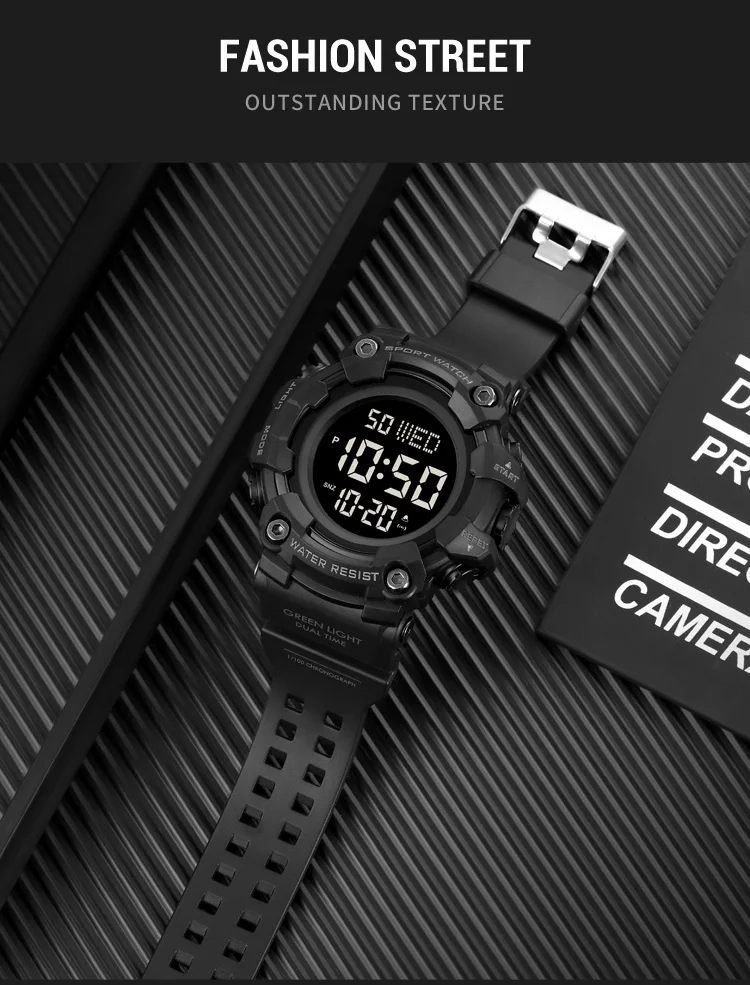 Skmei Luxury Fashion Sports Watches Men Waterproof Stopwatch Dual Time Digital Wristwatch Big Dial Clock Reloj Hombre