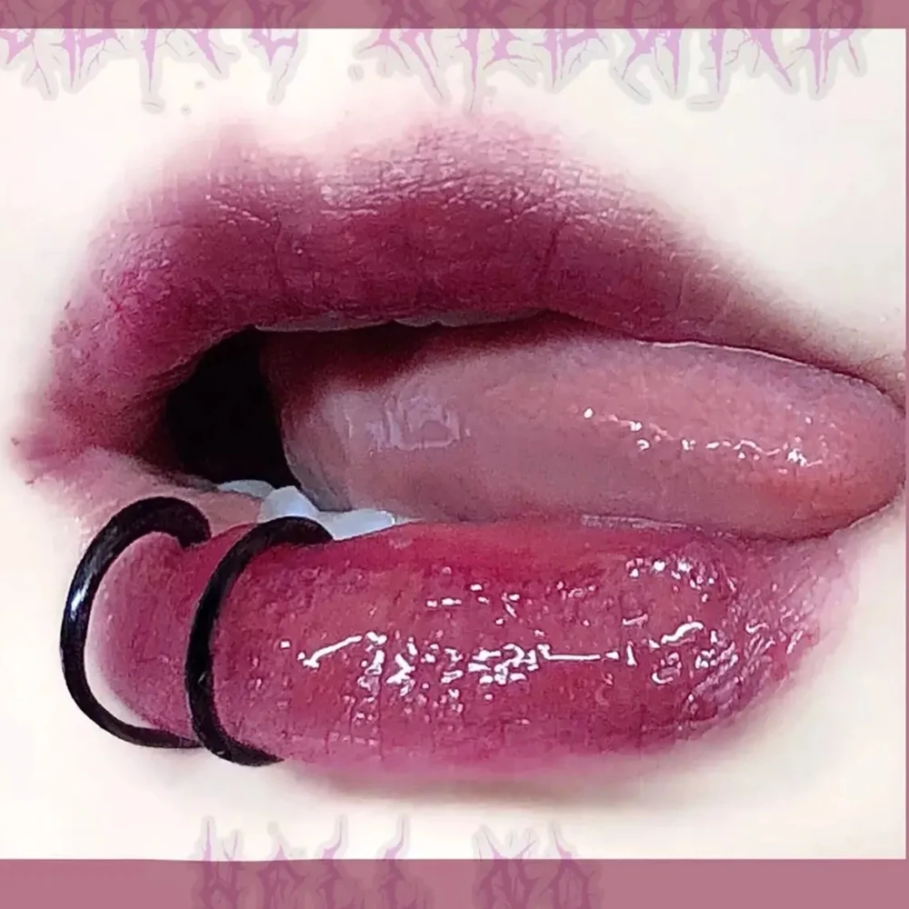 2PCS Punk Fake Peircings Stainless Steel Clip on Earrings Lip Ring Non Piercing Mouth Rings Body Jewelry For Women