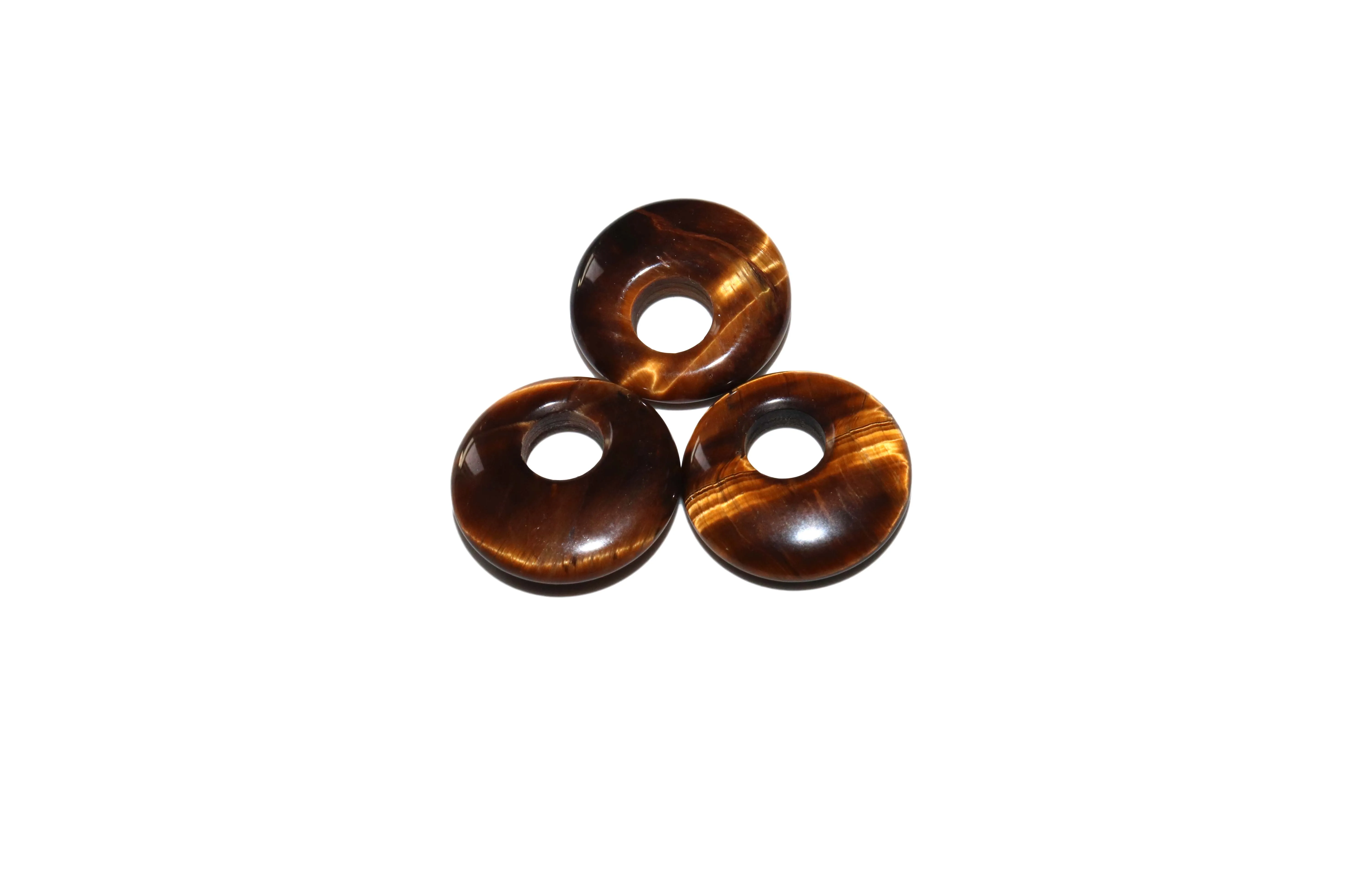5pcs/lot 18mm Natural Turquoises Agates Jades Crystal Stone Donut Charm Pendant Beads For Jewelry Making DIY Necklace Earrings