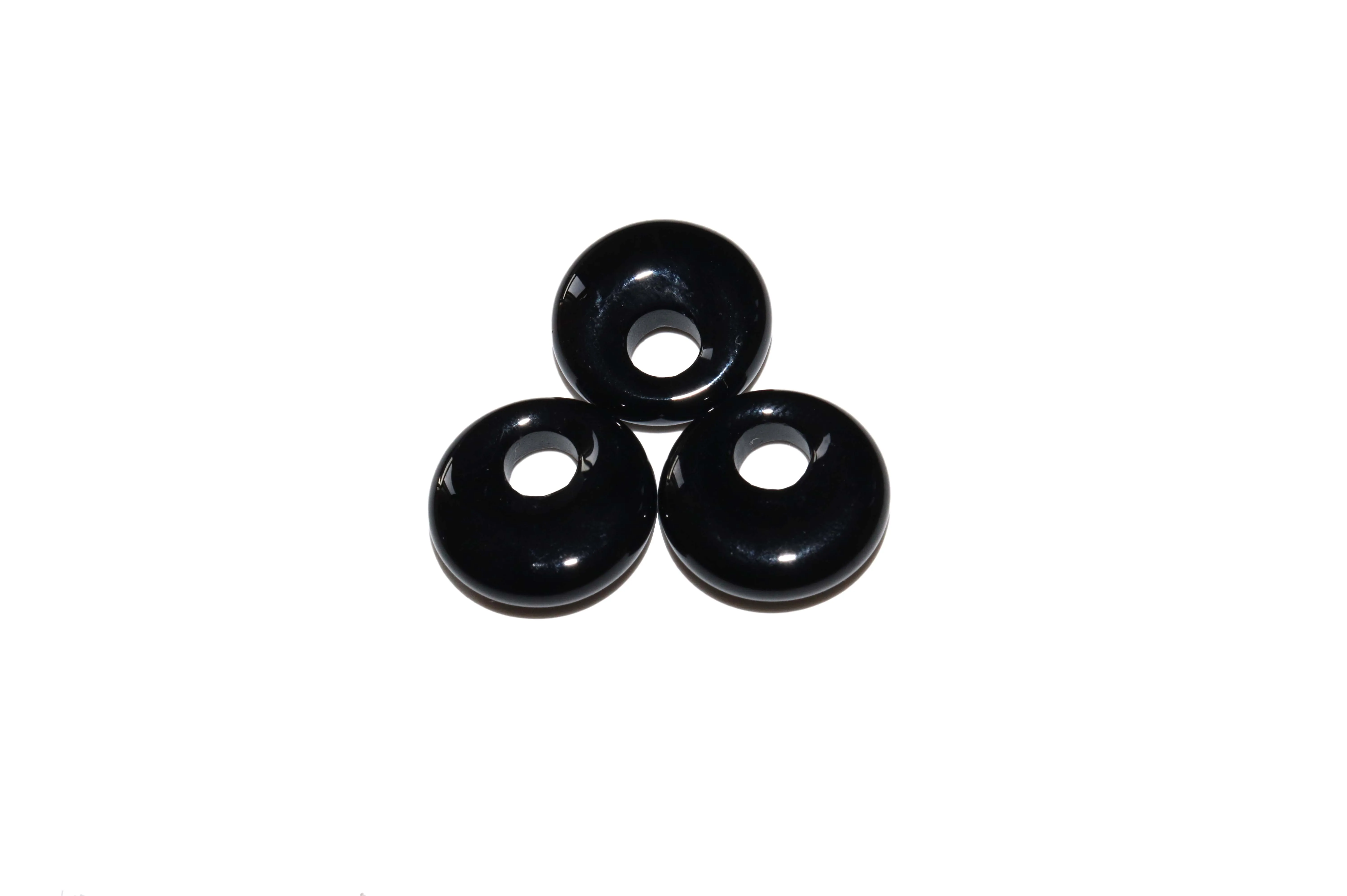 5pcs/lot 18mm Natural Turquoises Agates Jades Crystal Stone Donut Charm Pendant Beads For Jewelry Making DIY Necklace Earrings