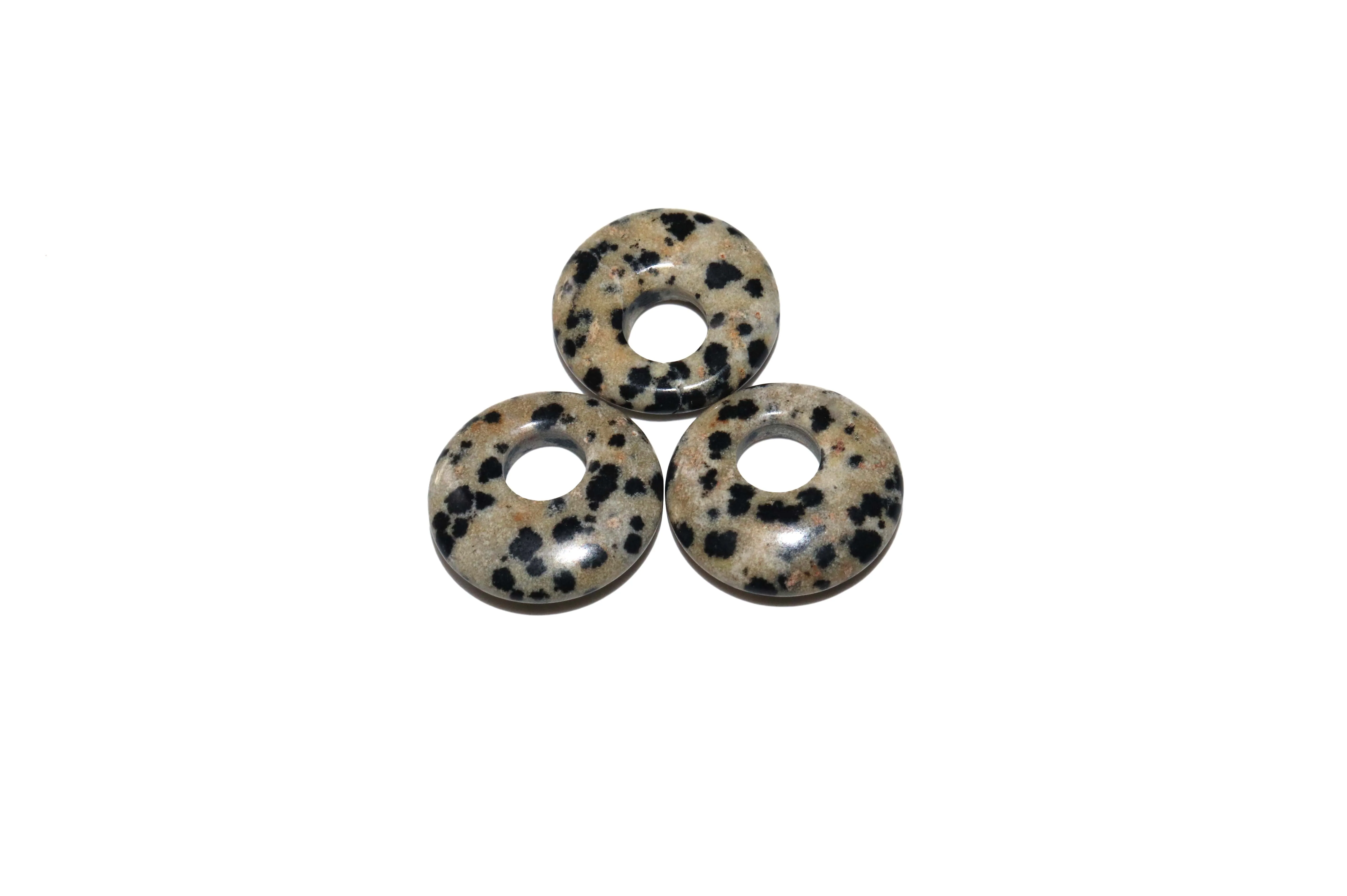 5pcs/lot 18mm Natural Turquoises Agates Jades Crystal Stone Donut Charm Pendant Beads For Jewelry Making DIY Necklace Earrings
