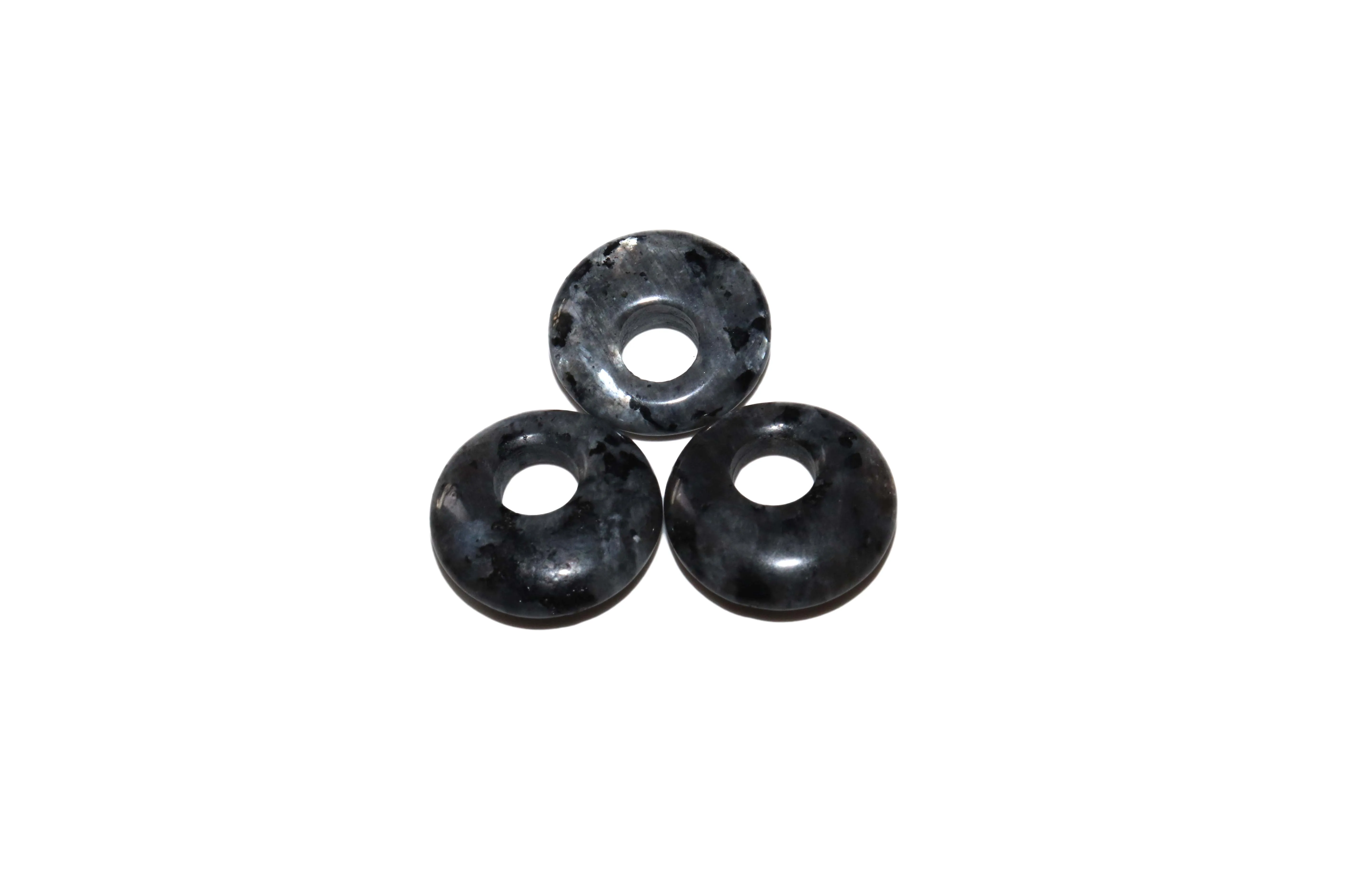 5pcs/lot 18mm Natural Turquoises Agates Jades Crystal Stone Donut Charm Pendant Beads For Jewelry Making DIY Necklace Earrings
