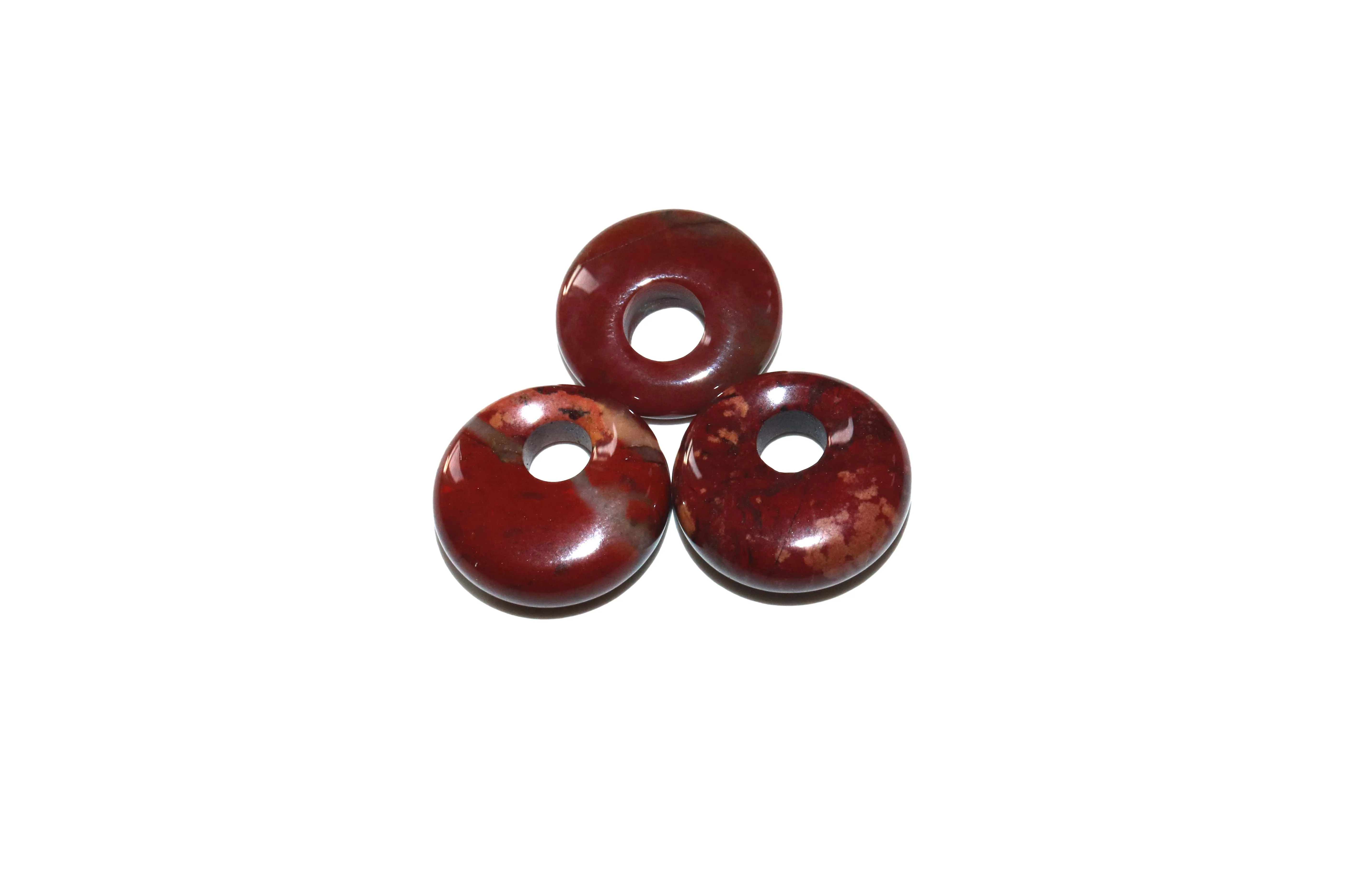 5pcs/lot 18mm Natural Turquoises Agates Jades Crystal Stone Donut Charm Pendant Beads For Jewelry Making DIY Necklace Earrings