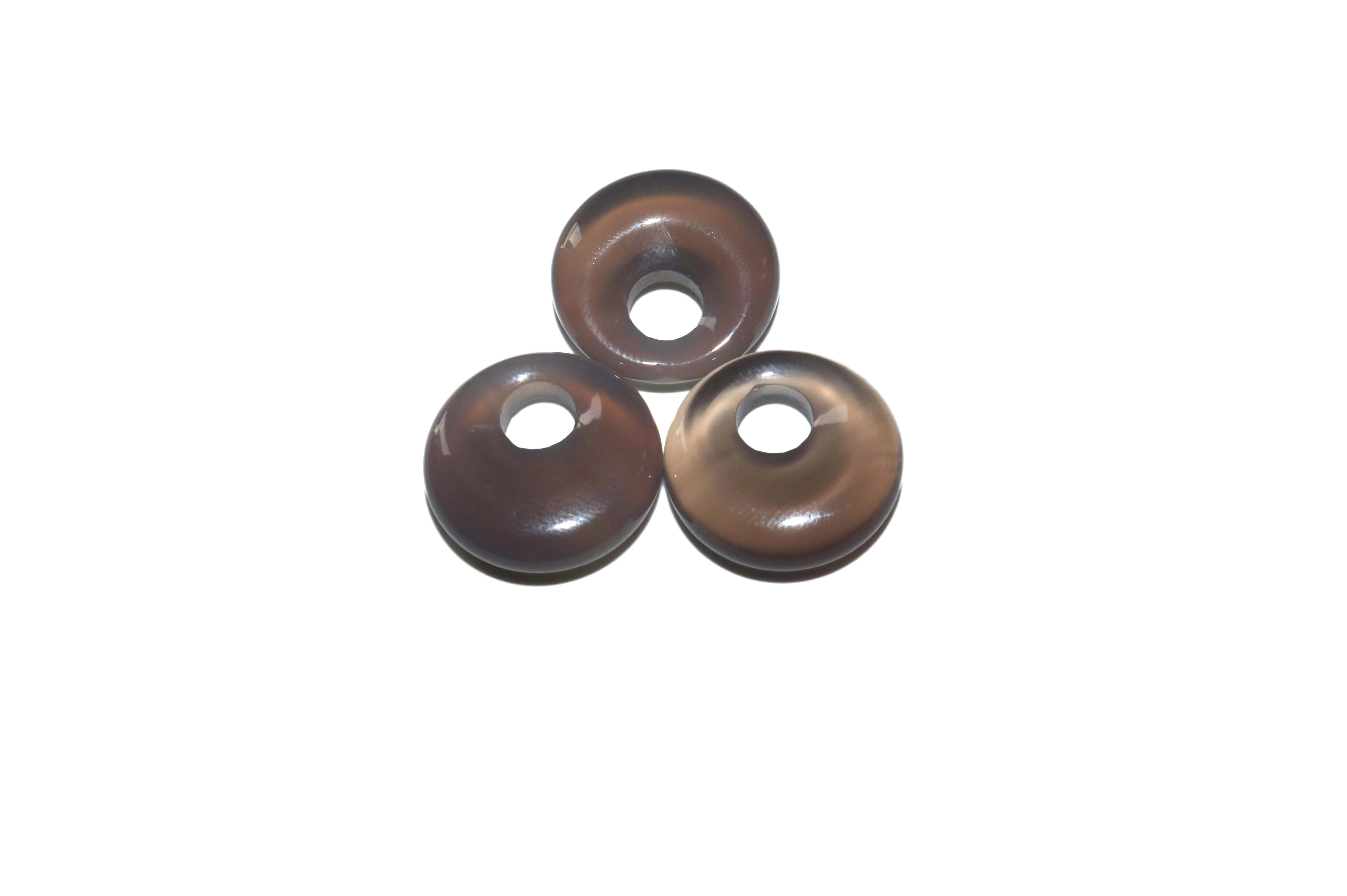 5pcs/lot 18mm Natural Turquoises Agates Jades Crystal Stone Donut Charm Pendant Beads For Jewelry Making DIY Necklace Earrings