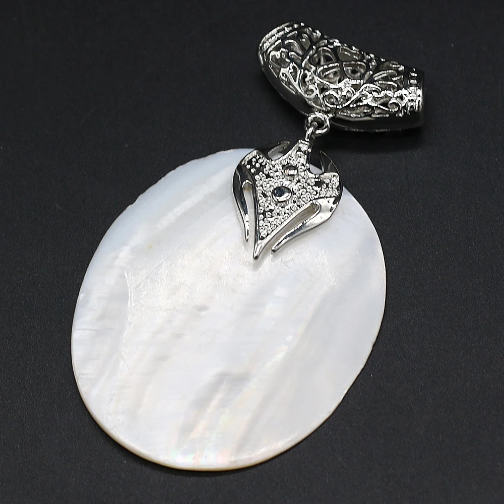 Natural Mother of Pearl Shell Round Pendant Exquisite Handmade Crafts Making Necklace Bracelet Accessories Jewelry For Women