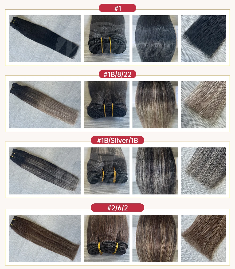 Moresoo Human Hair Bundles Wefts Sew in Blonde Black Ombre 100G/Set Remy Brazilian Straight Hair Bundles Invisible Extensions