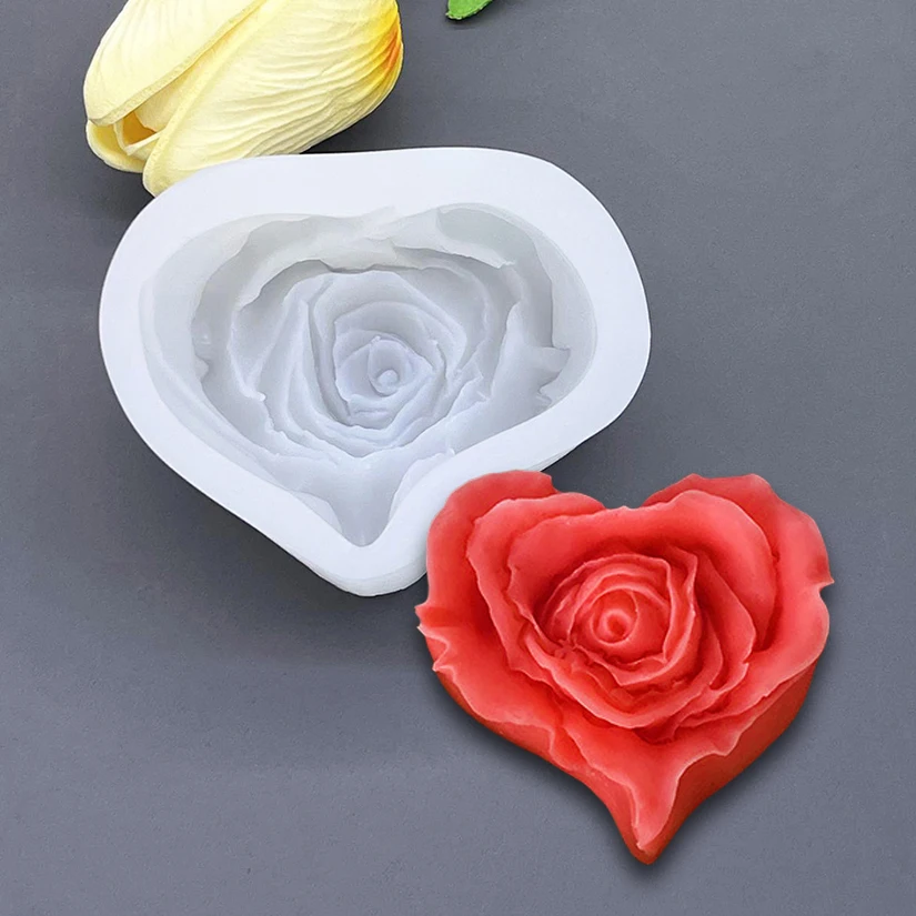 Carnation Rose Flower Silicone Sugarcraft Mold Resin Tools Chocolate Cupcake Baking Fondant Cake Decorating Tools