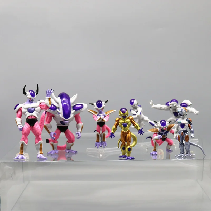 Hot 8pcs Dragon Ball Z Frieza Freezer Anime Figures Figurine Pvc Statue Model Doll Collection Decoration toys